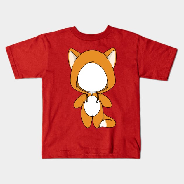 creepypasta slenderman fox costume doll Kids T-Shirt by LillyTheChibi